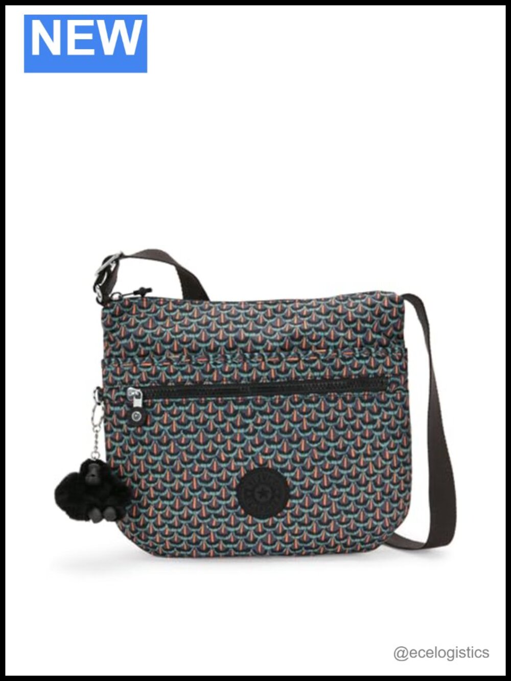 Kipling Arto Crossbody Bag Lightweight Nylon Messenger Purse